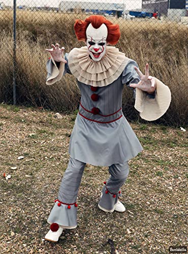 Funidelia | Disfraz de Pennywise - IT: Capítulo Dos Oficial para Hombre Talla S ▶ Pennywise, Películas de Miedo, Payaso Asesino, Terror - Color: Gris / Plateado - Licencia: 100% Oficial