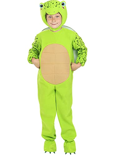 Funidelia | Disfraz de Tortuga para niño y niña ▶ Animales - Disfraz para niños y divertidos accesorios para Fiestas, Carnaval y Halloween - Talla 5-6 años - Verde