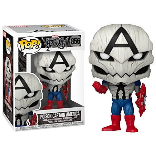 Funko Pop Marvel Venom Poison Captain America #856 - Special Edition - Funko Vinyl Figure