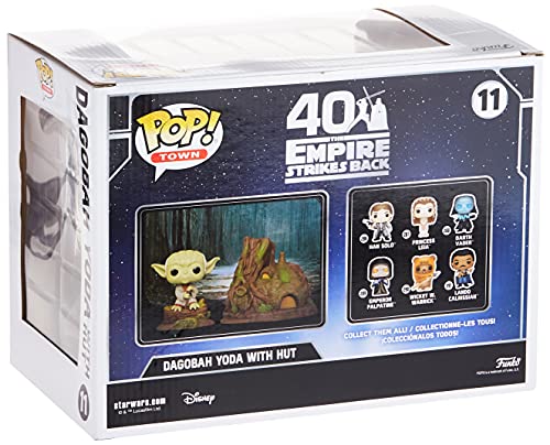 Funko - Pop! Town: Star Wars - Yoda's Hut Figura Coleccionable, Multicolor (46765)