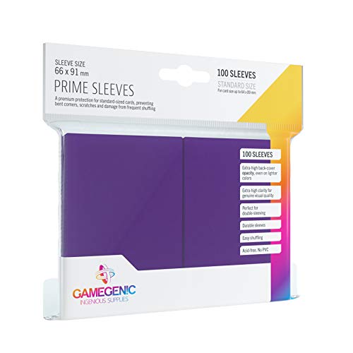 GAMEGEN!C- Pack Prime Sleeves Purple (100), Color (GGS10021ML)