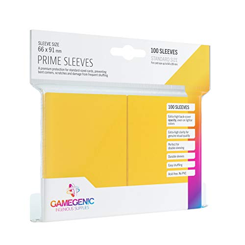 GAMEGEN!C- Pack Prime Sleeves Yellow (100), Color (GGS10020ML)