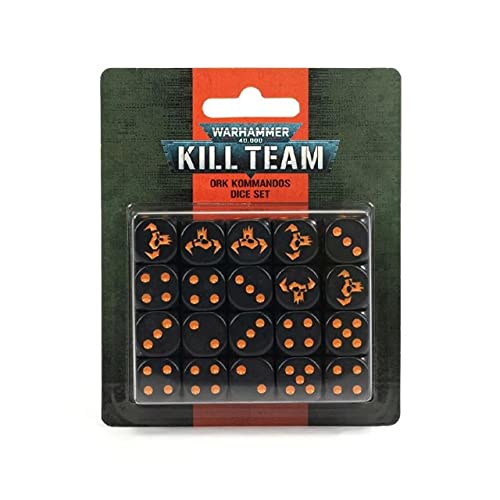 Games Workshop Warhammer 40k - Juego de Dados Kill Team Ork Kommandos