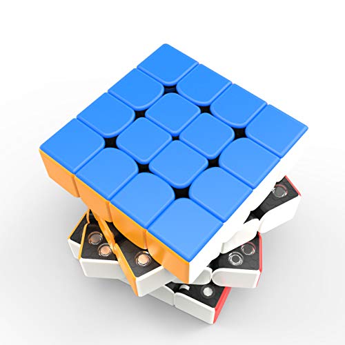 GAN 460 M, 4x4 Cubo Mágico Speed Puzzle de Gans Magnético Cube 460M (sin Stickers)