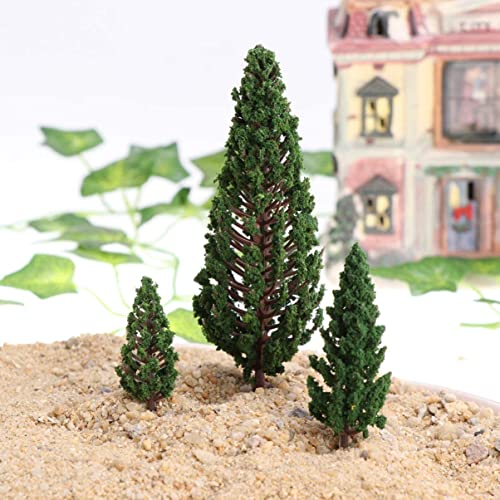 GARNECK 8 Unids Modelo Paisaje Árbol Modelo Mixto Árbol Tren Árbol Ferrocarril Paisaje Diorama Arquitectura Árbol para El Hogar Micro Paisaje Jardín Decoración