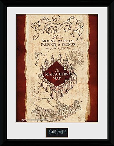 GB eye LTD, Harry Potter, Marauder's Map, Fotografia Enmarcada, 40 x 30 cm