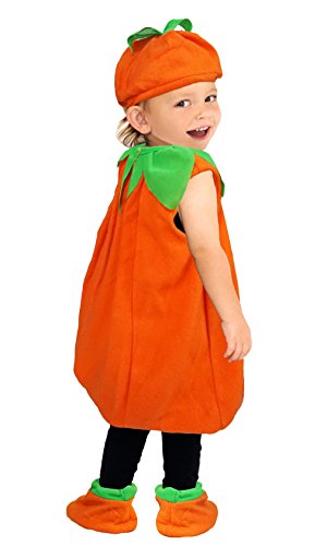 GEMVIE Disfraz Infantil de Calabaza con Sombrero para Halloween, Carnaval, Cosplay Ropa Decoración Disfraz de calabaza para Niños (0-6 meses)
