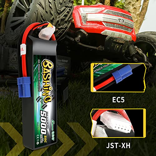 Gens Ace 5000mAh 11.1V 3S1P 50C Lipo-Akku Avec EC5-Plug-Bashing-Serie