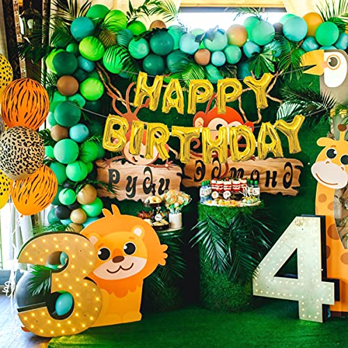 Globos Decoraciones Cumpleaños Selva,Fiesta Cumpleaños Animales Safari de Latex y Safari Bosque Animal globos para Niño Cumpleaños Baby Shower Decoración Reutilizables