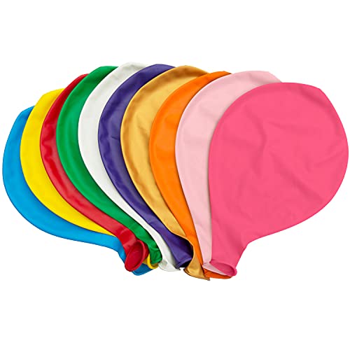 Globos Grandes, Comius Sharp 10 Piezas 90 cm de látex Gigante Globos de Colores para Fiesta cumpleaños Bodas Bautizo graduación Navidad Carnaval Celebraciones (Multicolor)