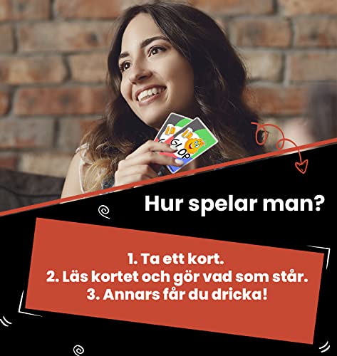 Glop Game - Brädspel Vuxen - Drickspel för Fest Roligt Och Spel - Spel för Vuxnas - Dryckesspel - Kortspel för Vuxna - Festkortspel - Drinking Games - 100 alltid roliga Kort