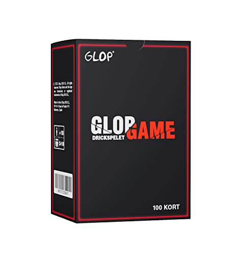 Glop Game - Brädspel Vuxen - Drickspel för Fest Roligt Och Spel - Spel för Vuxnas - Dryckesspel - Kortspel för Vuxna - Festkortspel - Drinking Games - 100 alltid roliga Kort