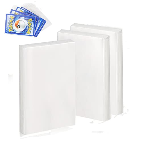 Goldoars 300 Bolsillos Tarjetas de Comercio Pocket Carpeta en Blanco, Neutro, Accesorios de Tarjeta de Comercio Transparente Pokemon Trading Cards Album