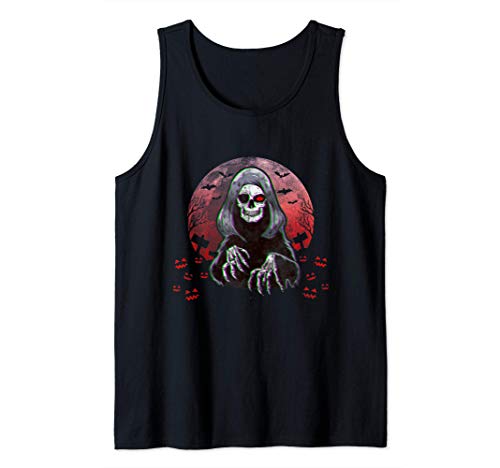 Grim Reaper Angel Of Death Halloween Horror Camiseta sin Mangas