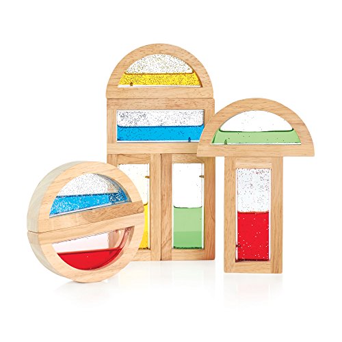 Guidecraft- Rainbow Blocks Shimmering Water, Multicolor (1)