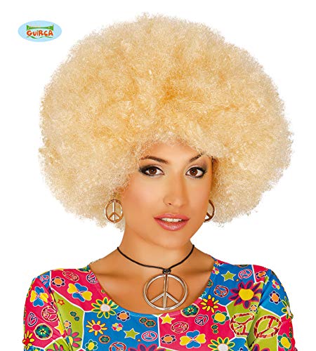 Guirca 4007 - Peluca Afro Rubia Extra