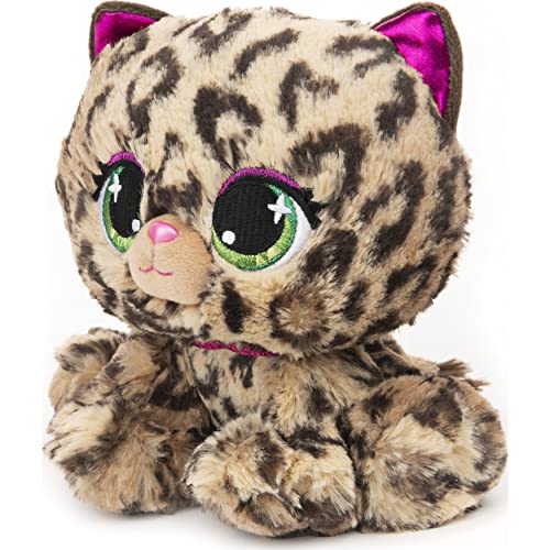 GUND - Animaletti de P.Lushes, Leopardo de Peluche Premium Sadie Spotson, Rosa y Negro, 15,2 cm, 6061861