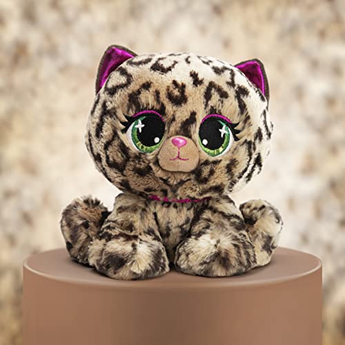 GUND - Animaletti de P.Lushes, Leopardo de Peluche Premium Sadie Spotson, Rosa y Negro, 15,2 cm, 6061861