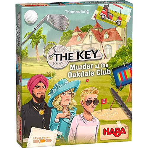 HABA 305941 The Key - Asesinato en el Oakdale Club- Un Juego de investigación para Mayores de 8 años (Fabricado en Alemania)