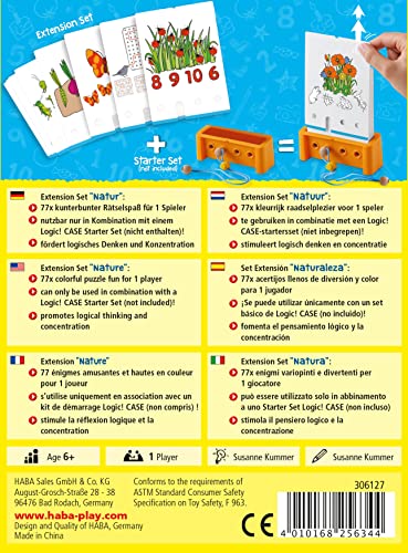 HABA 306127 - LogiCASE Set de Ampliación – Naturaleza, Juego Educativo. Más 6 años