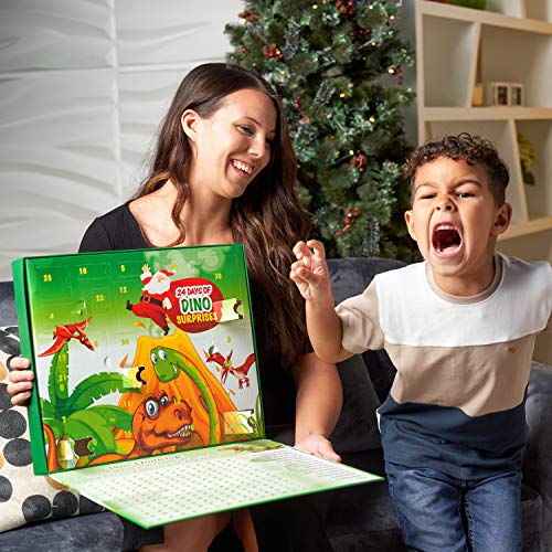 HAPIDS Juguetes de Dinosaurios Calendario Navideño de Adviento para niños 2020.