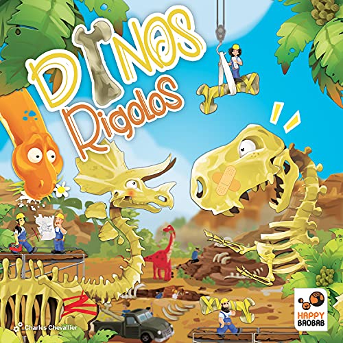 Happy Baobab- Dinos Rigolos Juego de Mesa, Multicolor (Blackrock-Games HAP001FU)