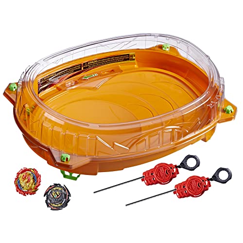 Hasbro Beyblade Burst QuadDrive - Set de Combate Cosmic Vector, areno Beystadium, 2 topías y 2 lanzadores, a Partir de 8 años, Multicolor, Talla única (F3334EU4)