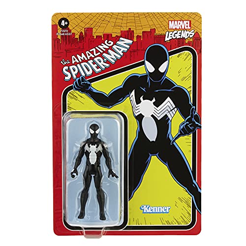 Hasbro Marvel Figura de acción Coleccionable de Symbiote Spider-Man Retro 375 de 9,5 cm Legends Series