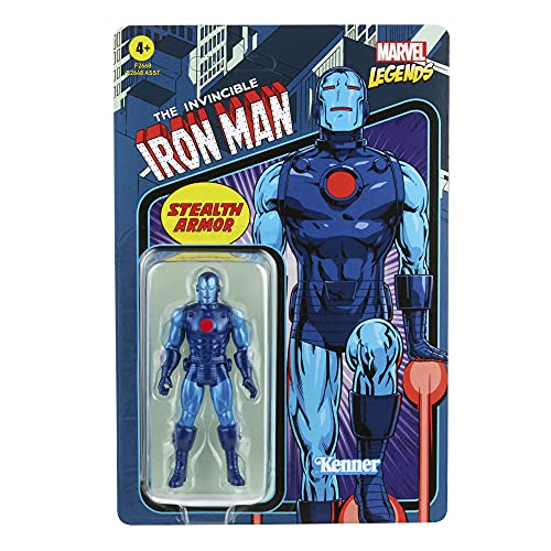 Hasbro Marvel Legends Series Retro 375 - Figura de acción de Iron Man en Traje de Camuflaje (9,5 cm) (F2668)