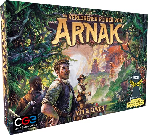 Heidelberger Spieleverlag-Las ruinas perdidas de Arnak Worker-Placement & Deckbau - Juego de Mesa, Multicolor (Czech Games Edition CZ115)