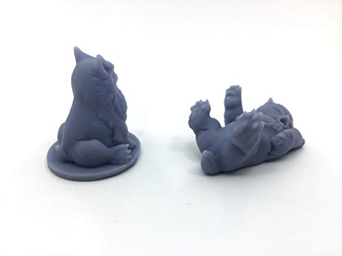 HERO Creations Ursidae Bubo - Pack de 2 miniaturas para calabozos y Dragones Pathfinder (Gris/sin Pintar)