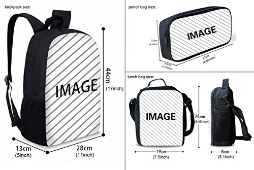 HUGS IDEA - Juego de mochila de tiburón para niños, 3 piezas con caja térmica para almuerzo, Juego de patrones Galaxy Wolf 1 (Morado) - CGK