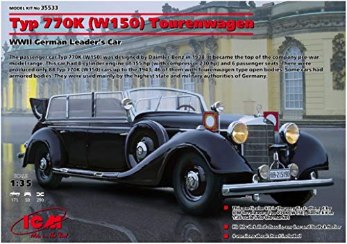 ICM ICM35533 Typ 770K W150 Tourenwagen WWII German Leader's Car