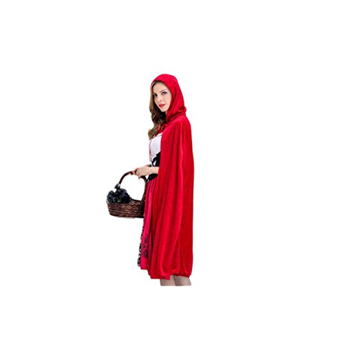 ifundom Halloween Decoraciones Moda Mujer Halloween Caperucita Roja Campesina Halloween Disfraz - Talla S