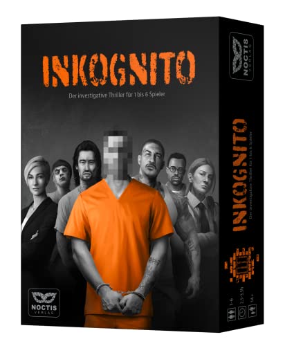 Inkognito – Juego de crímenes Escape Room para 1 – 6 personas – Noctis Verlag Crimen Tatort Escape Game para adultos – Juego de rompecabezas – Detective Exit Crime caso