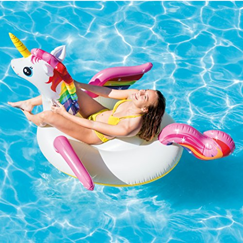 Intex 57561EP Unicornio n.a. Paseo Inflable, básico, 79 x 55 x 38 Pulgadas