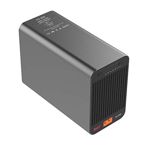 ISDT FD-200 - Descarga de batería de polímero de litio (200 W/25 A, 2-8s, 7-35 V)