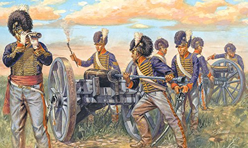 Italeri 6041 – Figuras a 1:72 de Napoleón y Tropas británicas. Figuras de artillería y vehículos
