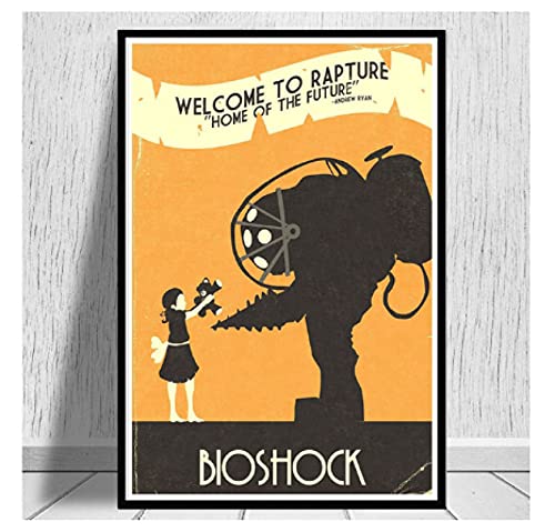 JCYMC Bioshock Rapture Video Game Retro Puzzles 1000 Piezas para Arte De Pared Juegos Familiares Regalos Adultos Juegos para Niños Juguetes Educativos Uf13Vw