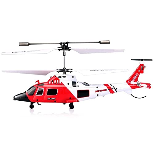 JLLING 3.5CH Helicóptero de Control Remoto Drone Juguetes inastillables Attack Marines RC Helicóptero 3.7V 150mAH Li-Poly para niños Juguete para niños Regalo, 21.5 * 5.3 * 9.5 CM con luz LED