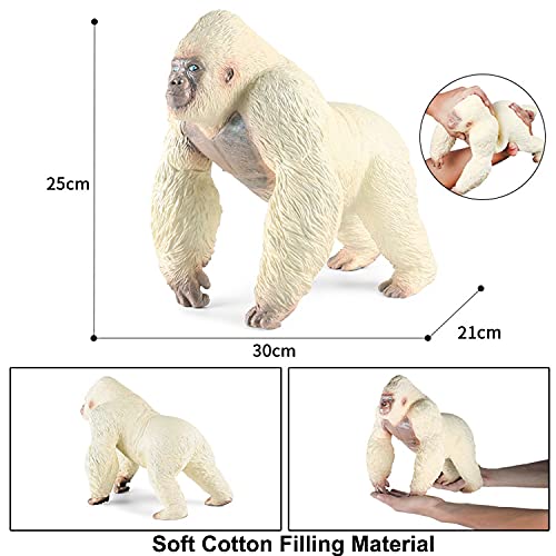 JOKFEICE Figuras de animales de plástico King Kong Animales Modelo de acción Ciencia Proyecto de aprendizaje, juguetes educativos, regalo de cumpleaños, decoración de tartas, para niños