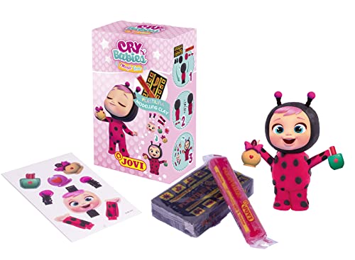 Jovi- Pack 4 Estuches Plastilina Cry Babies Magic TEARS, Color Surtido (CB201)