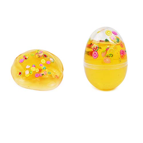 JOYIN 16 Paquetes de Huevos de Pascua Precargados con Slime de cristal de Galaxia para Aliviar el Rstrés, Rellenos de Fiestas de Pascua para Búsqueda de Huevos de Pascua, Regalos para Niños