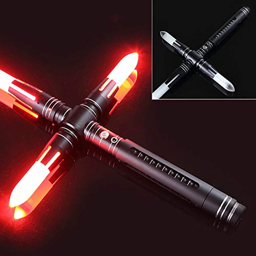 JRPT Arma de Combate de la Manija Del Metal Del Efecto Sonoro Del Juguete Sable de Luz, Led Luminoso Espada Al Aire Libre Cuchillo Wars Force Fx Foc Regalo de Los Juguetes Prop/Green