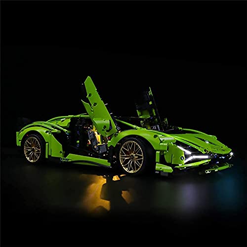 Juego de iluminación led para Lego 42115 Lamborghini Sián FKP 37, Kit de Luces LED Compatible con Lego Lamborghini Sián FKP 37 42115 (Solo Juego de Luces)