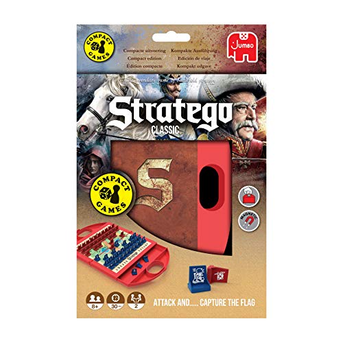 Jumbo - Stratego Compact - Juego de mesa de estrategia para llevar de viaje a partir de 8 años