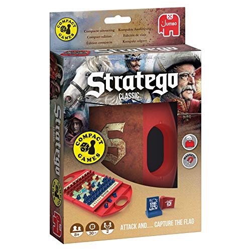 Jumbo - Stratego Compact - Juego de mesa de estrategia para llevar de viaje a partir de 8 años