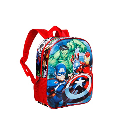 KARACTERMANIA Los Vengadores Superpower-Mochila 3D Pequeña, Rojo