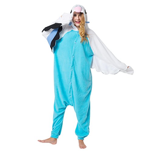 Katara (10+ Modelos) Kigurumi Pijamas Disfraz Animal Halloween Adultos Loro Azul Talla 175-185cm