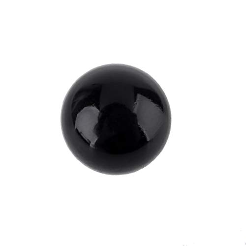 Kemelo 182 Piezas 6-17 mm plástico Negro Ojos de Seguridad artesanales para Osito de Peluche muñecas Suaves de Juguete plástico Negro, Bandeja de Tornillos de Resina
